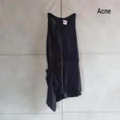 Acne アクネ ノースリーブ アシンメトリー ワンピース X4398のサムネイル