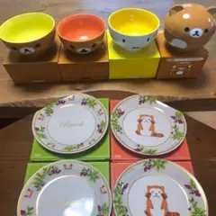 ミッフィーちゃん& リラックマ食器セット（非売品)