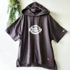 ディッキーズ【F】半袖 スエット パーカー ダークグレー ウメンズ