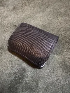 ⭐️未使用級⭐️ガンゾ　リザード　マネークリップ　小銭入れ　ブラック　レザー　セット 57780-s-02-pl.jpg