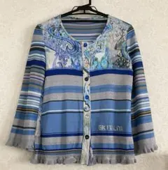 フリル カーディガン