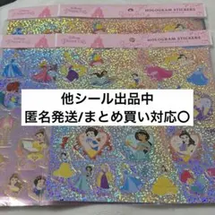 【新品未開封】ディズニープリンセス ホログラムエンボスシール 4点セット