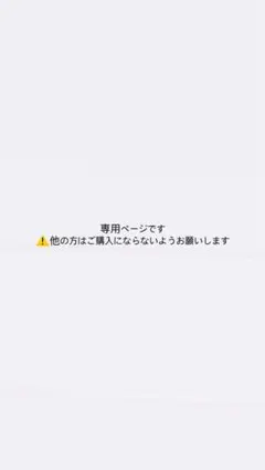 専用ページです