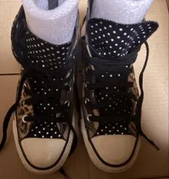 Xgirl ＆ CONVERSE コラボ　ハイカットスニーカー 23.5cmのサムネイル