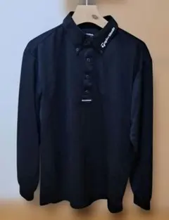 テーラーメイド　ポロシャツ(長袖)／サイズＬ　ブラック