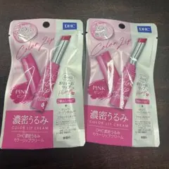DHC 濃密うるみ カラーリップクリーム ピンク 2本セットのサムネイル