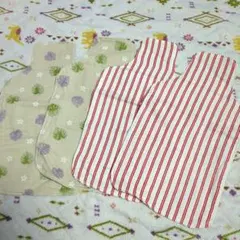 新品未使用　ハンドメイド　ベビー背中の汗取りパッド 4枚セット ダブルガーゼ