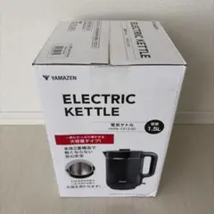 山善　電気ケトル 1.5L 二重構造 YKPA-1215（ブラック）のサムネイル