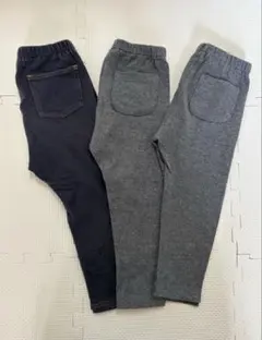 90センチ　ユニクロ　スパッツ　デニム・グレー