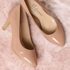 アルテミス バイ ダイアナ　ピンヒール　エナメル　ピンク　24.5cm