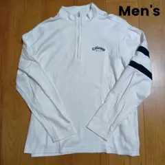 【美品】Callaway メンズゴルフ 長袖モックネックシャツ M