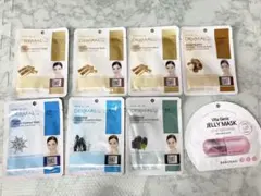 【 計8枚】DERMAL コラーゲンエッセンスマスク　BANOBAGI セットのサムネイル