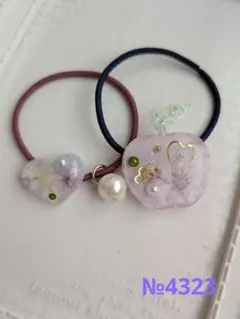 レジン ヘアゴム ドライフラワー No.882 - メルカリ