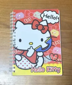 【三麗鷗】Hello Kitty B6線圈筆記本(2011年)南瓜褲 復古