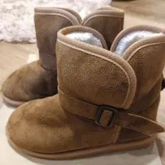 BRANSHESフェイクムートンブーツ　21cm　キャメル