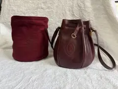 【値下げ】カルティエ バケツ型ショルダーバッグ 巾着 バケットのサムネイル