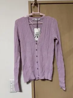 ZARA 薄手ニットカーディガン「タグ付き」