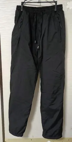 ブラック フリース裏地 パンツ Lサイズ