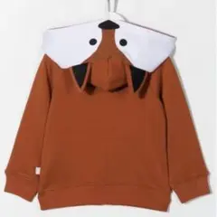 CUNE レッサーパンダとトマト うさぎ 総柄 プルオーバー パーカー