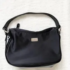 マリークワント　黒 エナメル　ナイロン ショルダーバッグ　ワンショルダーバッグ