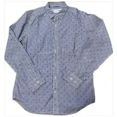 【美品】ユニバーシティオブオックスフォード　カジュアルシャツ　ストライプ　メンズ