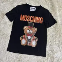 MOSCHINO テディベアプリント Tシャツ ブラック　38のサムネイル