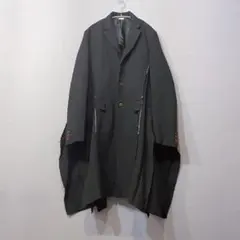 【ゆうゆう様専用】コムデギャルソンオムプリュス ポリ縮チェスターコートのサムネイル