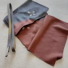 おしゃれな高級正絹手組帯締めと正絹絞り帯揚げセット在庫処分品387