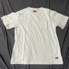ディッキーズ ホワイト Tシャツ ポケット付き Lサイズ