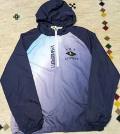 ルースイソンブラ　ハーフジップナイロンパーカー グラデーション サイズM