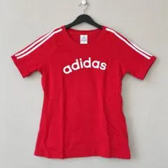 adidas 半袖Tシャツ レッド