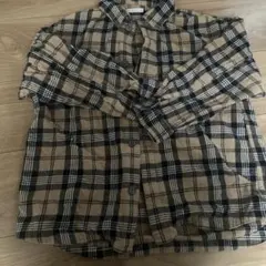 チェック柄フランネル長袖シャツ 140ＧＵ