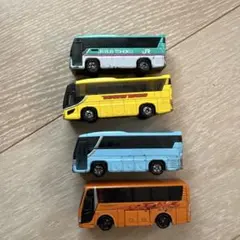 トミカ バス ミニカー 4台セットのサムネイル