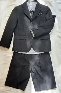 【卒園入学式】フォーマルスーツセット 120cm 男の子用　ハーフパンツタイプ