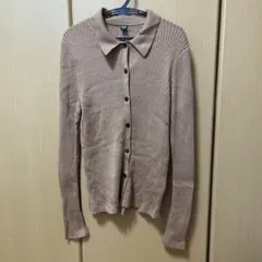 UNIQLO エクストラファインメリノリブポロカーディガン