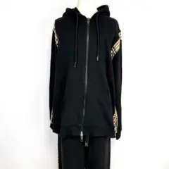 【超希少 4Lサイズ】BURBERRY セットアップ ノバチェック 黒のサムネイル