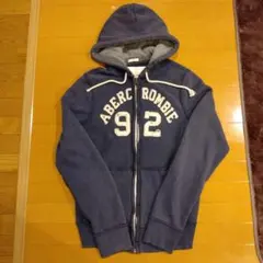 Abercrombie&Fitch ネイビー　フルジップパーカー