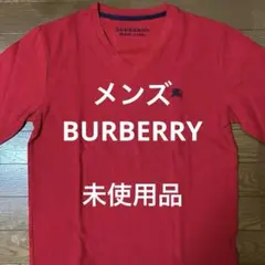 BURBERRY BLACK LABEL 赤 Vネック Tシャツ