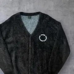 HUF CIRCLE LOGO CARDIGAN カーディガン シャギー L