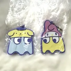 パックマン×サンリオキャラクターズ スペシャルラバーマスコット 2個セット