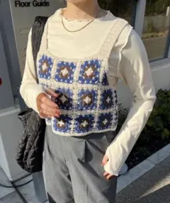 nemne store かぎ針編みビスチェ