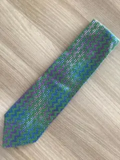 MISSONI ネクタイ ジグザグ柄 グリーン系のサムネイル