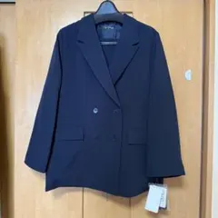 ネイビー ダブルブレストジャケット 大きいサイズ