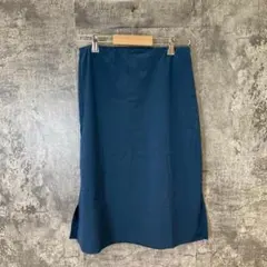✨UNIQLO✨ユニクロ♡サテンスカート♡ネイビー♡可愛い♡タグ付き♡(L)