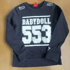 BABYDOLL ブラック トレーナー 130cm