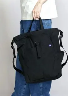 ノースフェイスパープルレーベル　マウンテンウィンドデイパック(ブラックのサムネイル