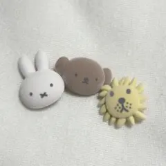ミッフィ　ボリス　ライオン画鋲3点セット