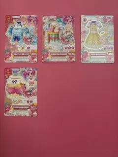 アイカツカードセット　4枚　エンジェリーシュガー　天羽まどか