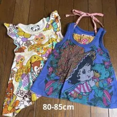 グラグラ♡ノースリーブカットソー　80cm-85cm size 2のサムネイル