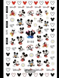 ネイルシール　ミッキー　ミニー　ディズニー(W012)